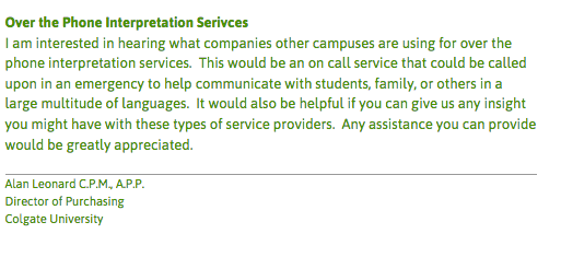 Question of the month