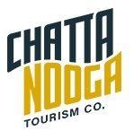 City name Chattanooga in gold and blue colors