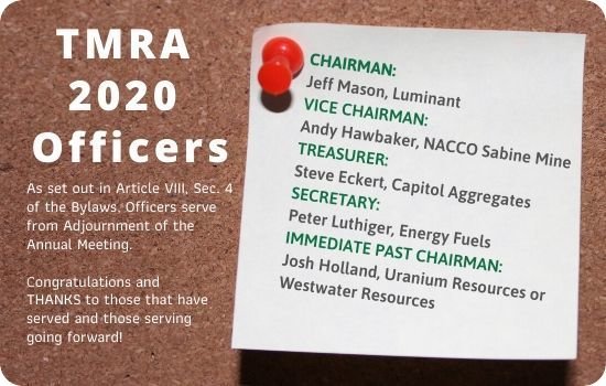 TMRA 2020 Officers